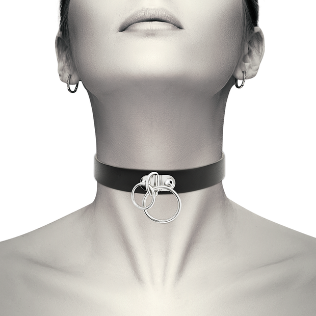 Coquette Chic Desire - Collana In Pelle Vegana A Doppio Anello