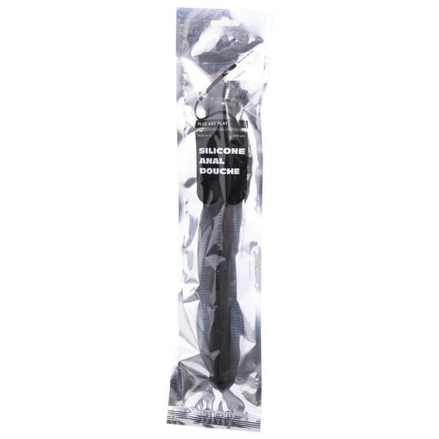 Tutto Nero - Doccia Anale In Silicone Rigato 27 Cm