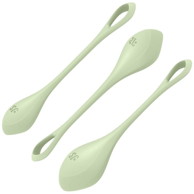 Satisfyer Yoni Power 2 Set Allenamento Pavimento Pelvico Verde