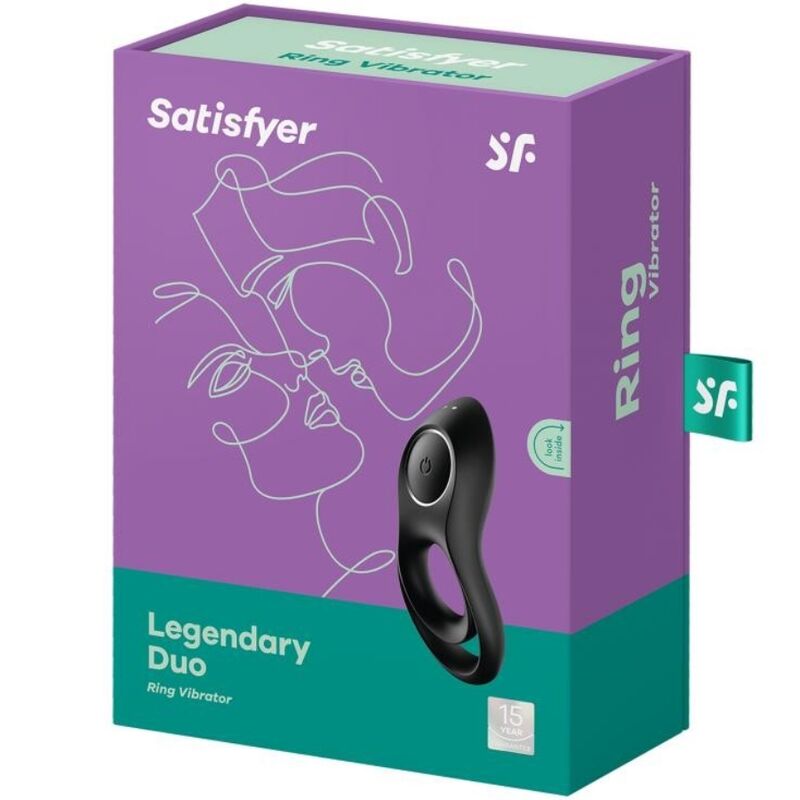 Satisfyer - Vibratore Duo Ring Leggendario Nero