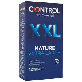 Control Nature 2 XXL Preservativi Extra Large Taglia XL - 12 Pezzi