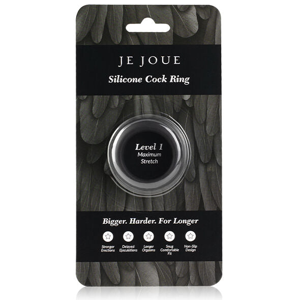 Je Joue - Anello Per Il Cazzo In Silicone Massima Elasticità - Nero