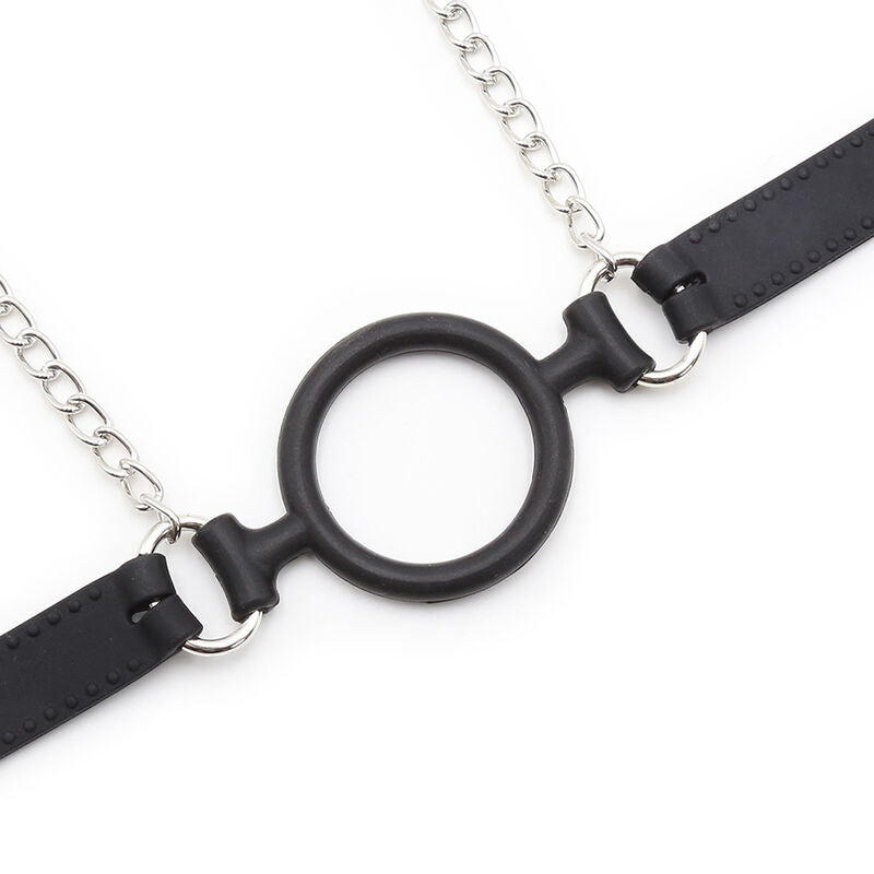Ohmama Fetish - Baffo Ad Anello Con Catene E Morsetti Per Capezzoli