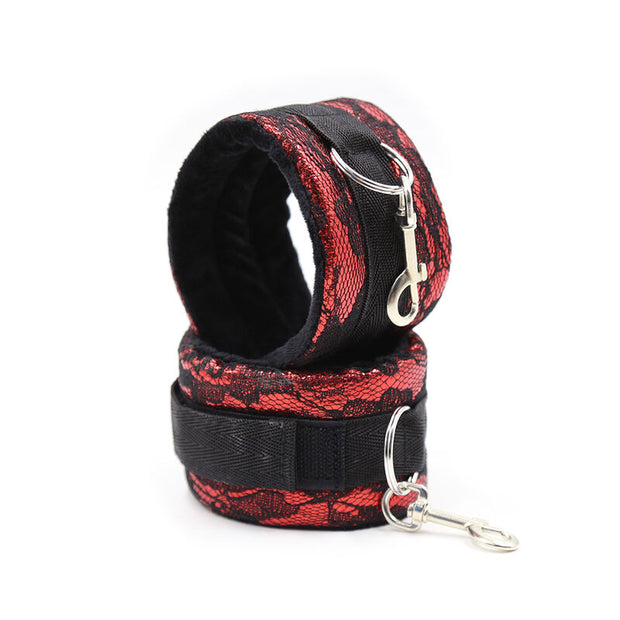 Ohmama Fetish - Manette In Velluto Con Nastro In Nylon