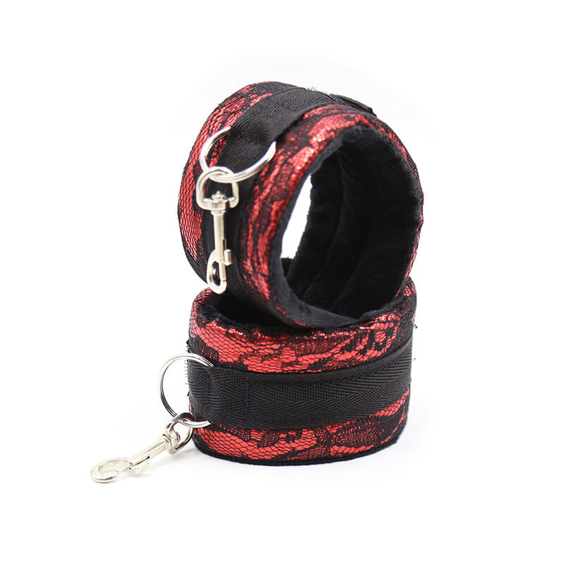Ohmama Fetish - Manette In Velluto Con Nastro In Nylon
