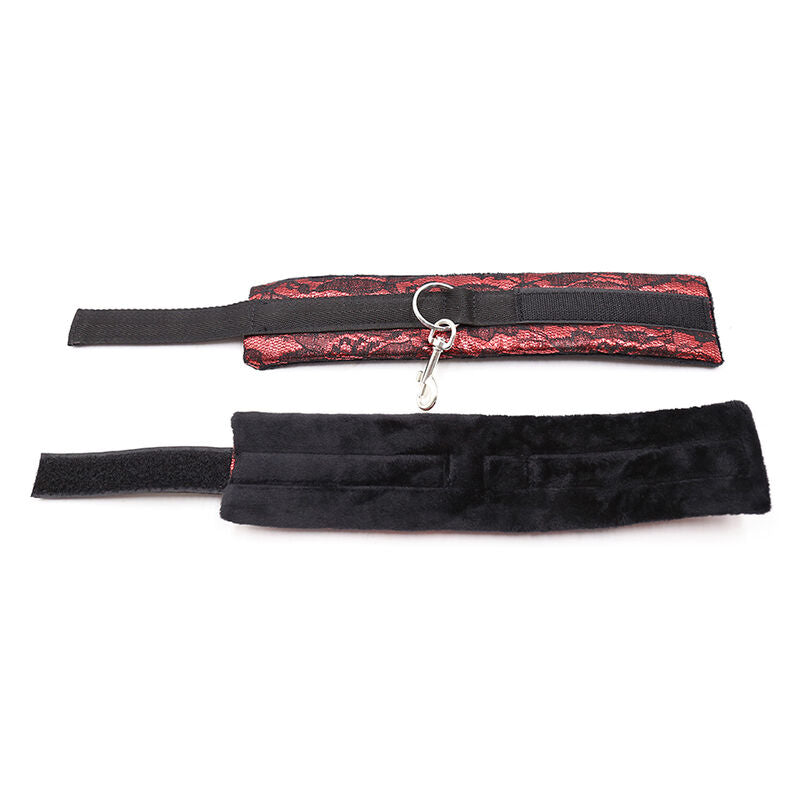 Ohmama Fetish - Manette In Velluto Con Nastro In Nylon
