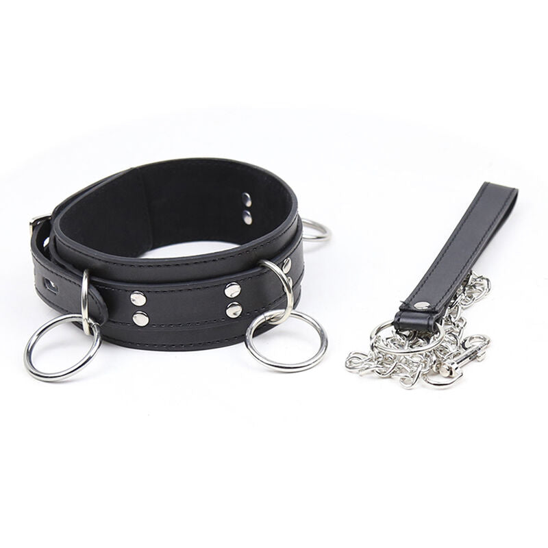 Ohmama Fetish - Collana Di Sottomissione Con 3 Anelli