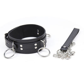 Ohmama Fetish - Collana Di Sottomissione Con 3 Anelli