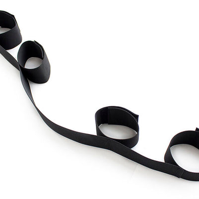 OHMAMA FETISH - SPREADER SOFT BAR COMPLETO DI TENUTA DA POLSO IN NYLON