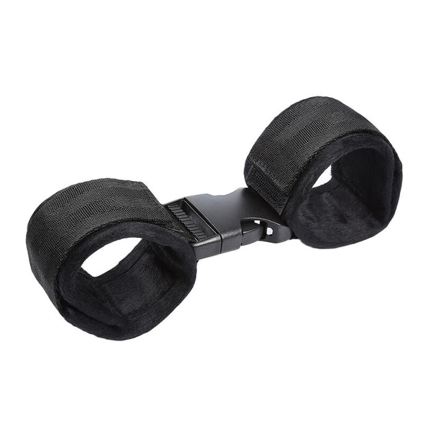 Ohmama Fetish - Cinturini Per Polsi In Nylon Con Chiusura A Strappo E Anello
