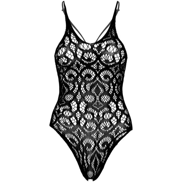 Leg Avenue - Teddy In Pizzo Senza Cuciture - Nero