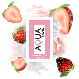 Aqua Travel Lubrificante Intimo Crema di Fragola 6ml Monodose