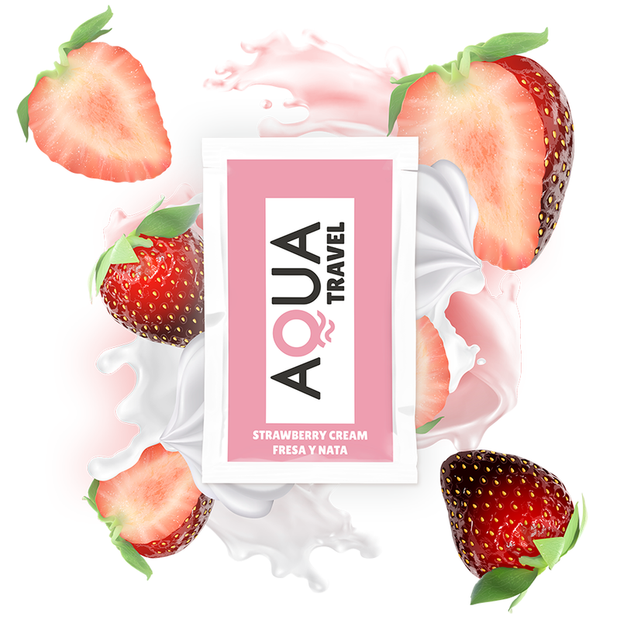 Aqua Travel Lubrificante Intimo Crema di Fragola 6ml Monodose