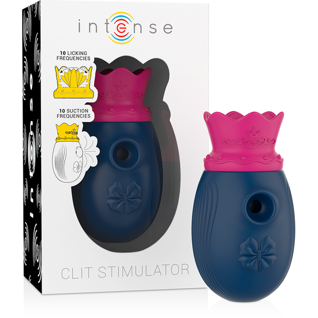 Intense Stimolatore Premium con 10 Modalità Aspirazione Blu