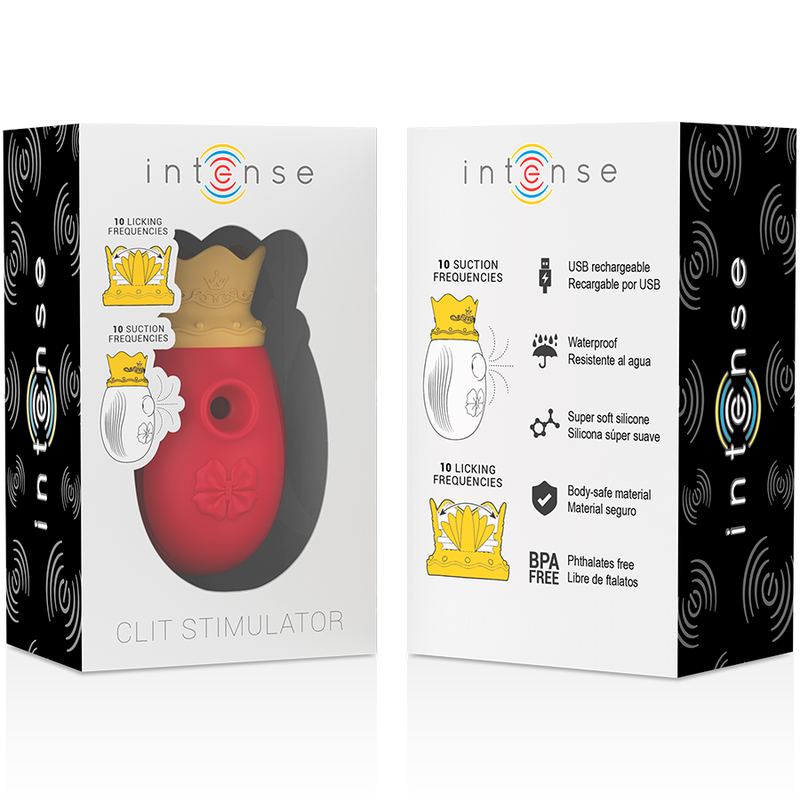 Intense Stimolatore Premium con Aspirazione e Leccatura 10 Modalità - immagine 8
