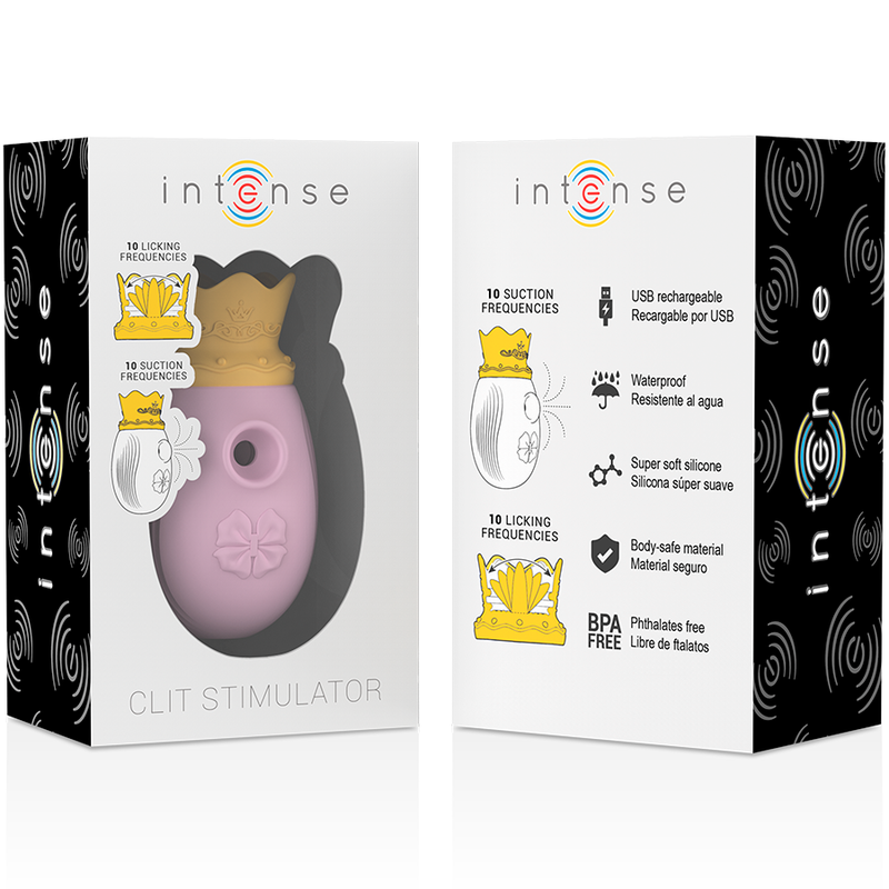 Intense Stimolatore Clitorideo con Aspirazione e Vibrazione Rosa - immagine 8
