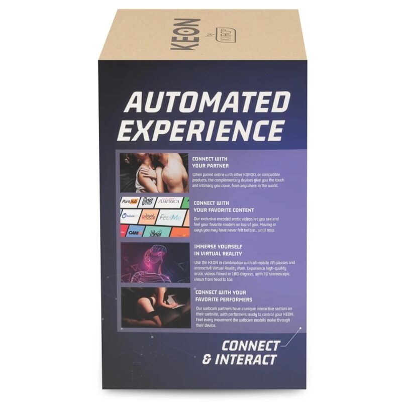 Kiiroo - Keon + Feel Nicolette Shea Stroker + Lubrificante Di Qualità Acqua 50 Ml