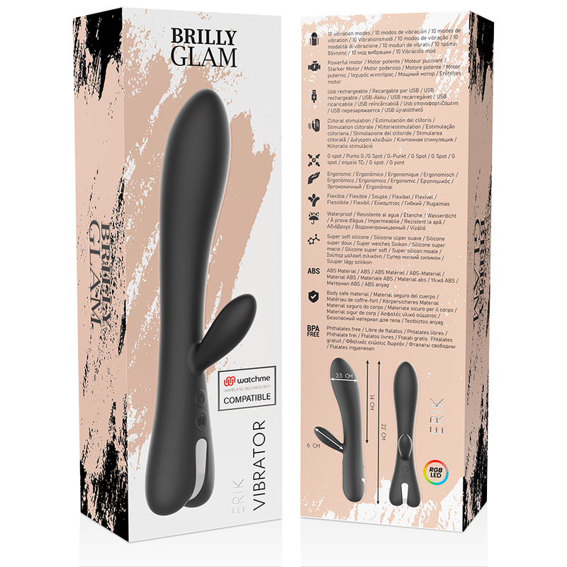 Brilly Glam Erik Vibratore Premium con Telecomando Wireless - immagine 11