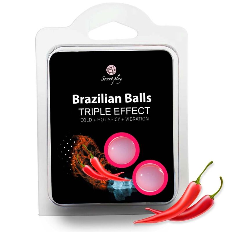 SecretPlay Set 2 Palline Brasiliane Triplo Effetto Wellness