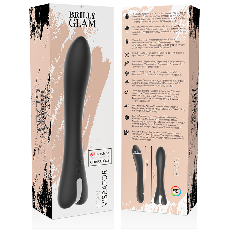 Brilly Glam - Vibratore Ryan Compatibile Con La Tecnologia Wireless Watchme