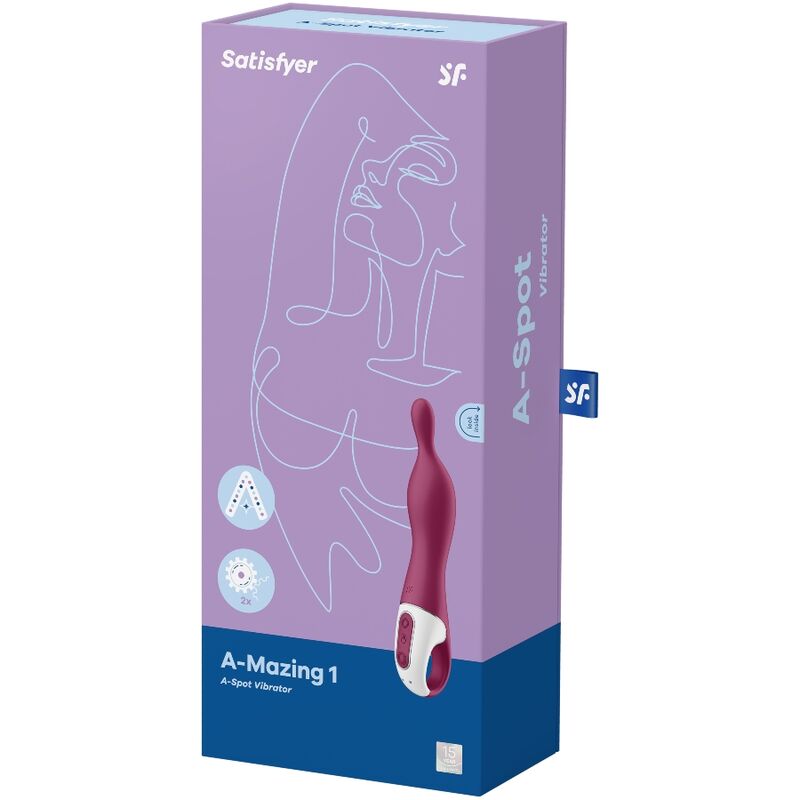 Satisfyer Amazing 1 A-Spot Berry Vibratore Premium in Silicone - immagine 3