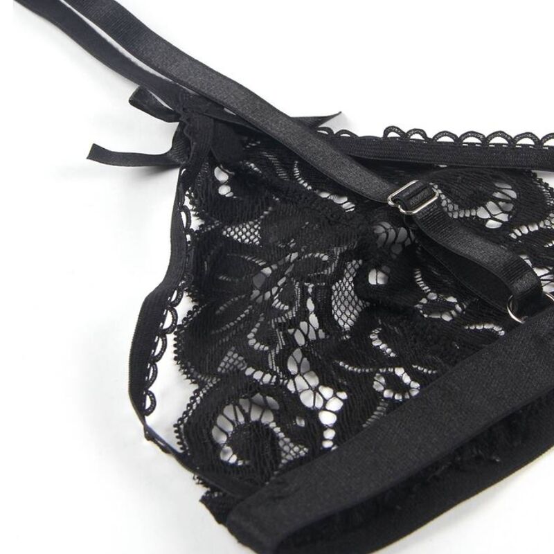 Set Subblime - Tres Piezas Sujetador + Liguero + Tanga L/Xl