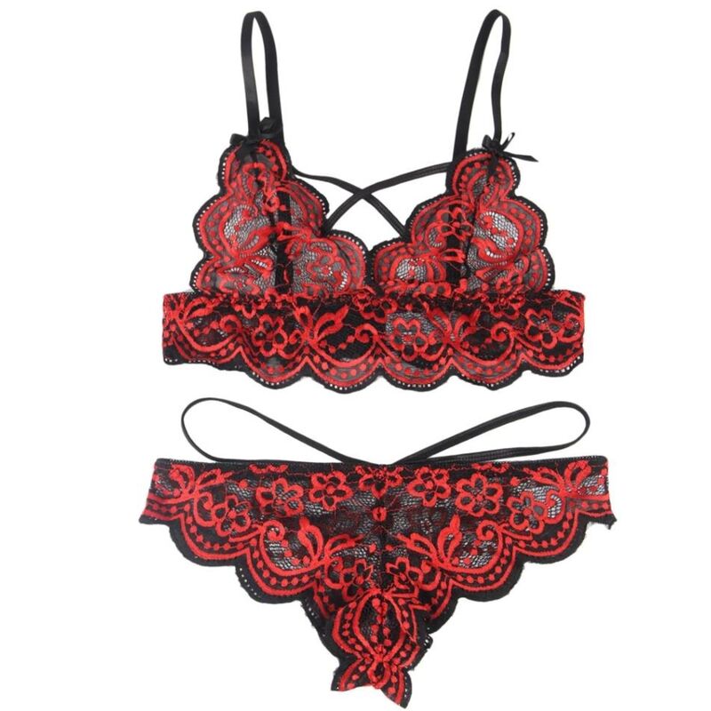 Subblime - Set Due Pezzi Top In Pizzo E Slip S/M