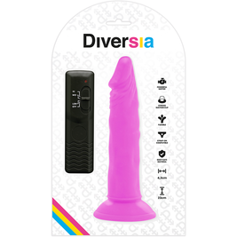 Diversia - Dildo Flessibile Vibrante Viola 23 Cm -O- 4,3 Cm