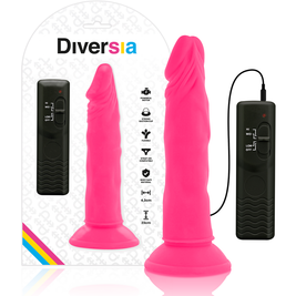 Diversia - Dildo Vibrante Flessibile Rosa 23 Cm -O- 4,3 Cm