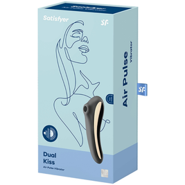 Satisfyer - Vibratore Dual Kiss Air Pulse Nero