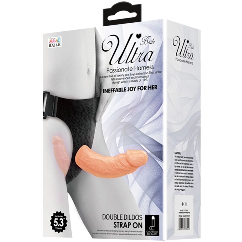 Baile - Doppio Dildo Ultra Passionale Con Imbracatura