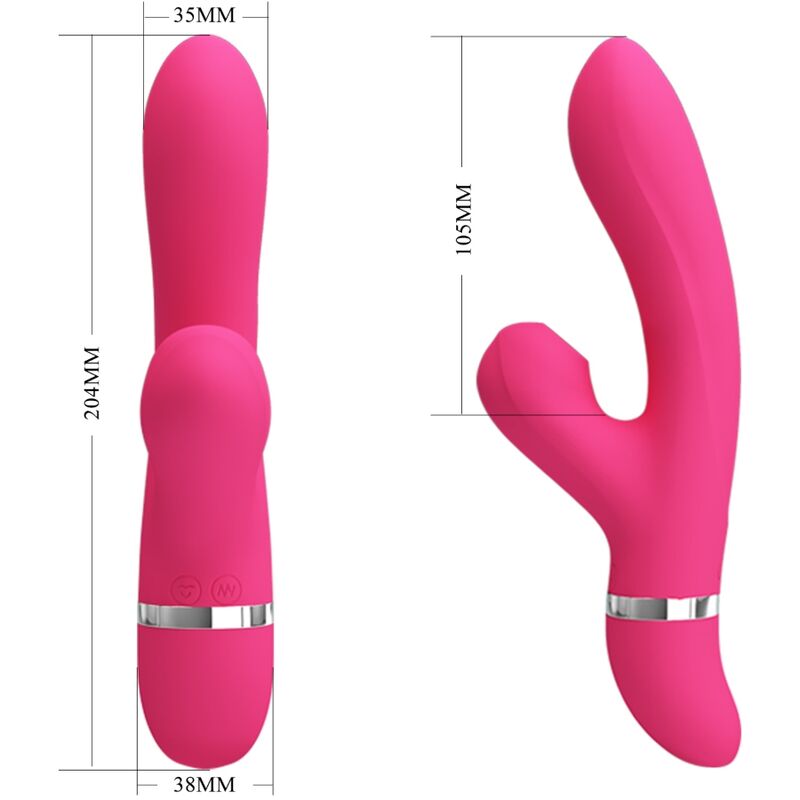 Intense Willow Rabbit Stimolatore Doppio in Silicone Premium - immagine 3