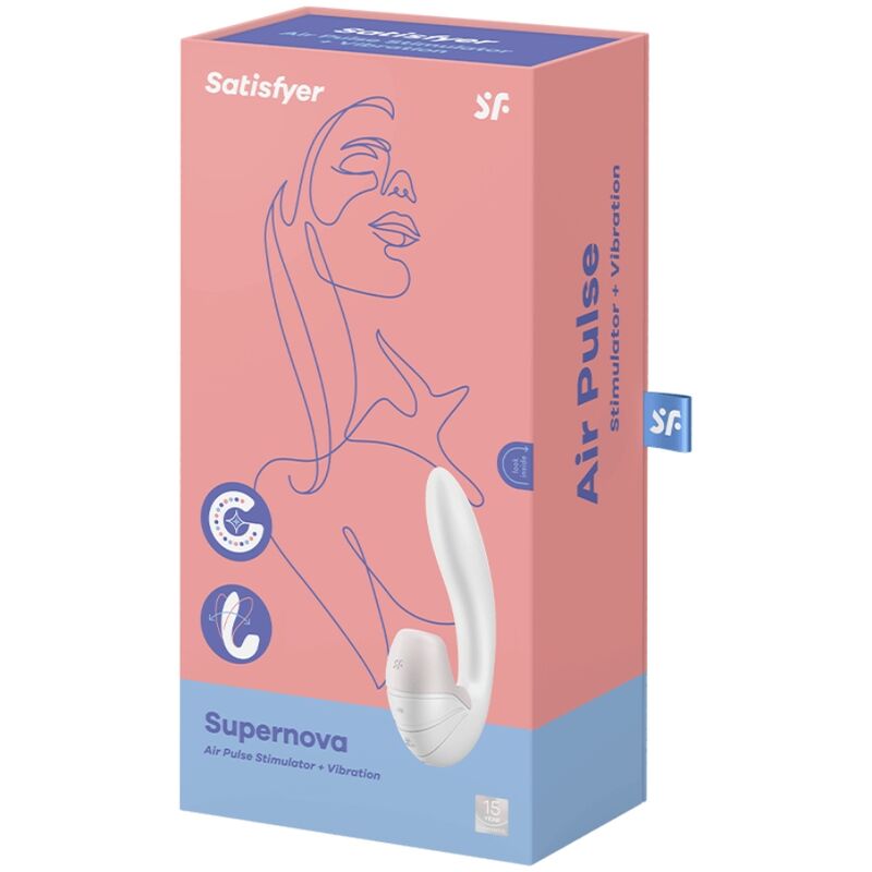 SATISFYER - STIMOLATOR E VIBRAZIONE SUPERNOVA ROSA