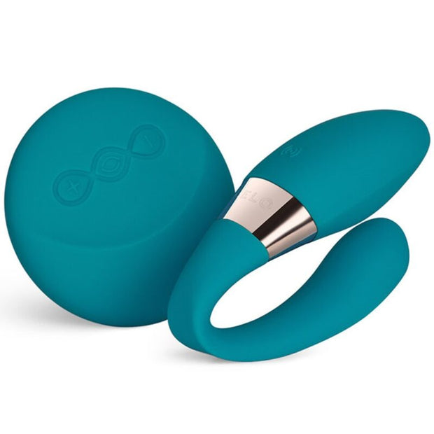LELO Tiani Duo Massaggiatore di Coppia Premium in Silicone Blu