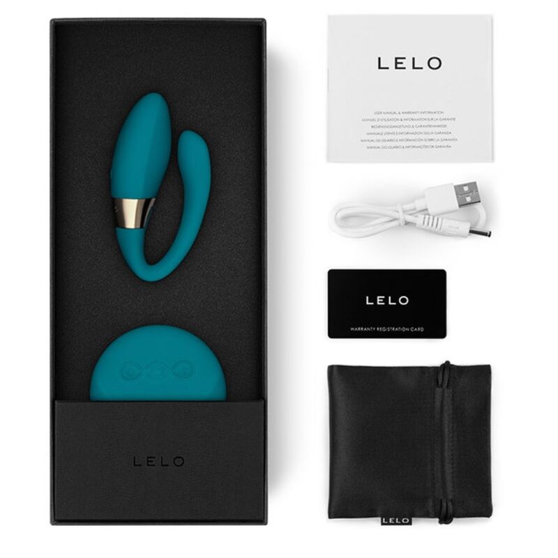LELO Tiani Duo Massaggiatore di Coppia Premium in Silicone Blu - immagine 4