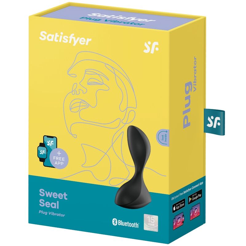 Satisfyer Sweet Seal Vibratore Smart con APP in Silicone Nero - immagine 4