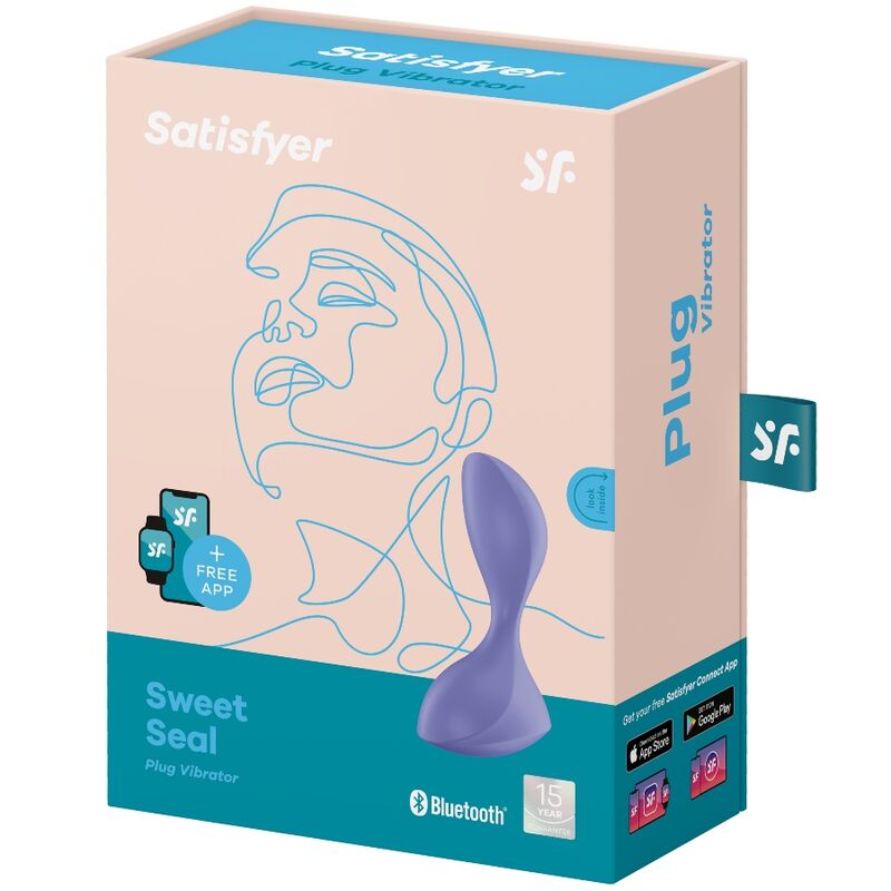 Satisfyer - Sweet Seal Vibrante Plug App Violet