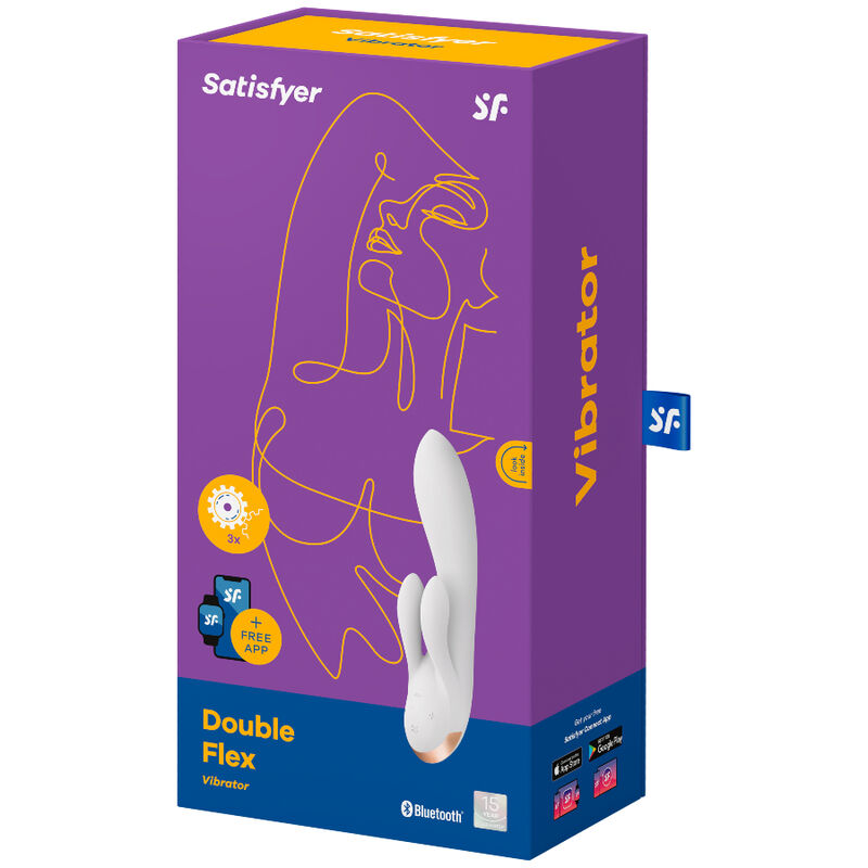 SATISFYER - APP VIBRATORE DOPPIO FLEX NERO