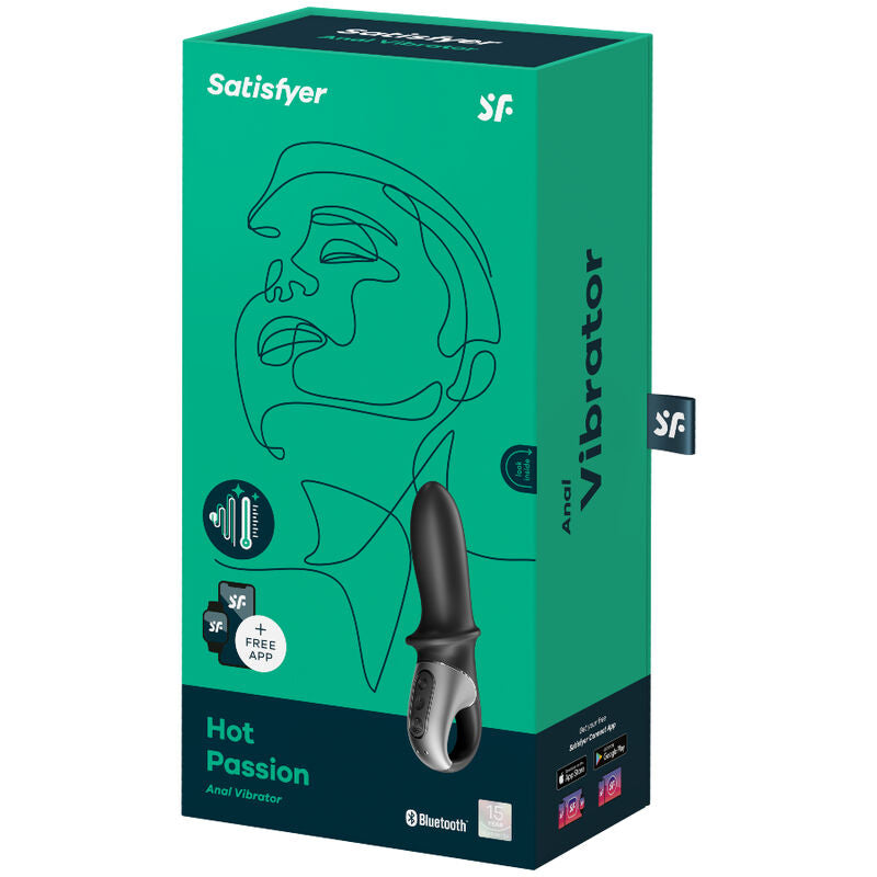 Satisfyer Hot Passion Vibratore Smart con APP in Silicone Nero - immagine 4