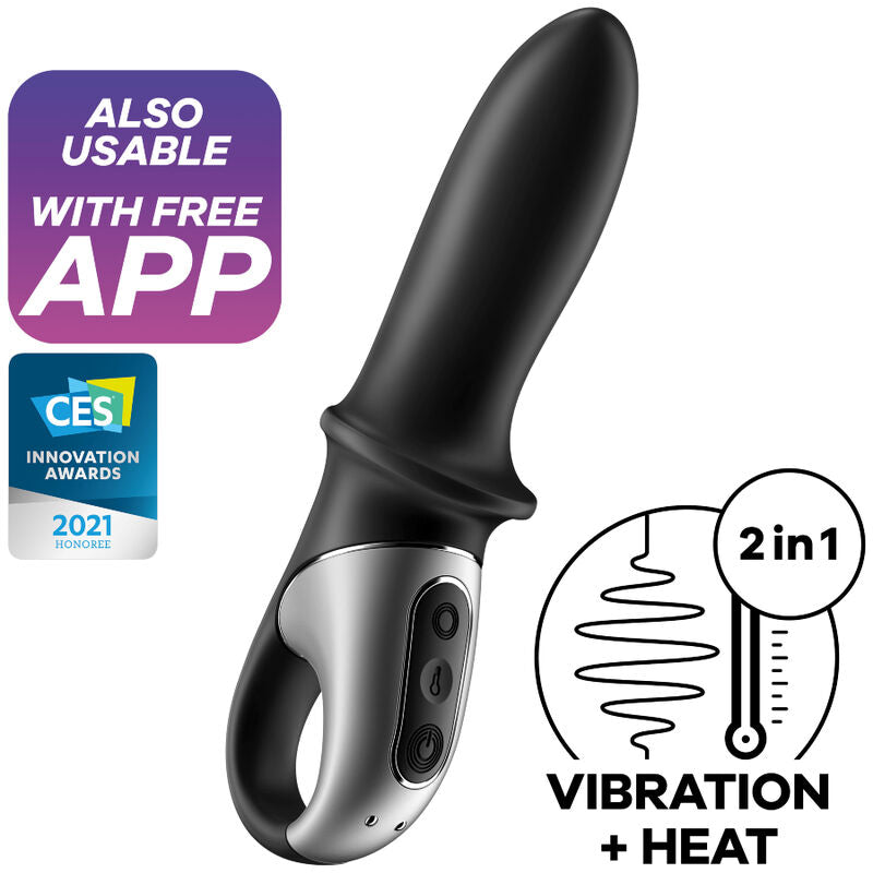 Satisfyer Hot Passion Vibratore Smart con APP in Silicone Nero