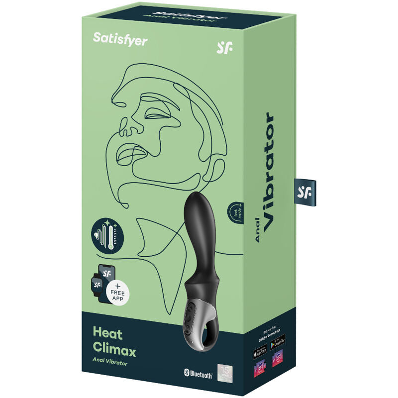 Satisfyer - App Vibratore Anale Heat Climax Nero
