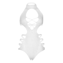 Leg Avenue - Body Con Spalline Taglia Unica - Bianco