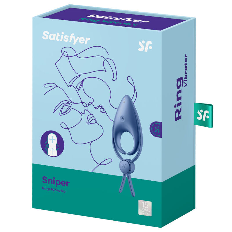 SATISFYER - VIBRATORE AD ANELLO SNIPER NERO