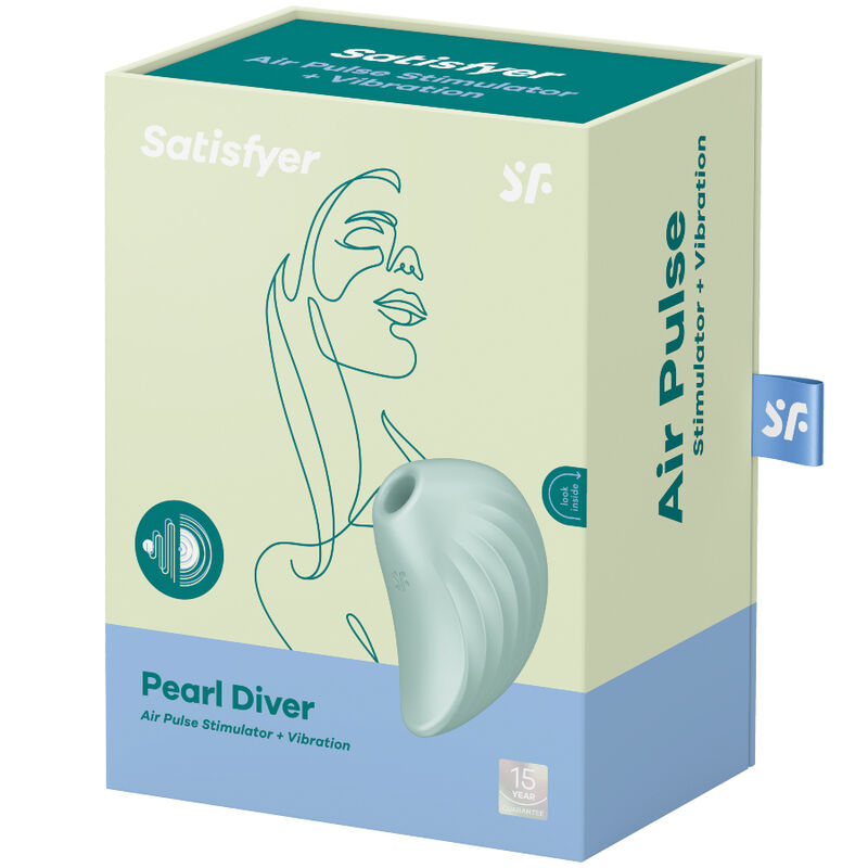 Satisfyer Pearl Diver Stimolatore Clitorideo e Vibratore Verde - immagine 4