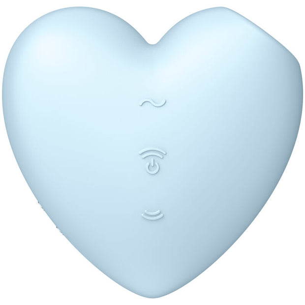 Satisfyer Cutie Heart Stimolatore a Impulsi d'Aria Blu Premium - immagine 2