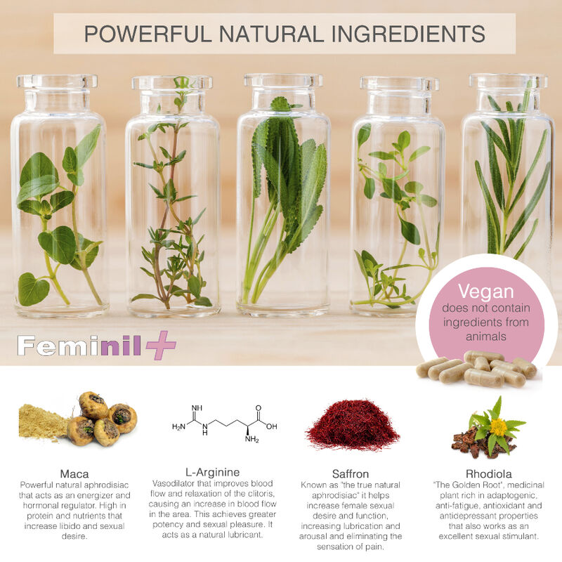 500 Cosmetici - Feminil+ Miglioramento Della Libido Sessuale Femminile - 30 Capsule