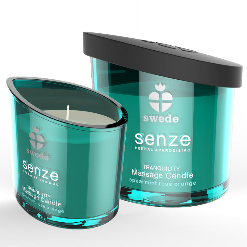 Swede Senze Tranquility Candela Massaggio Menta Rosa Arancia