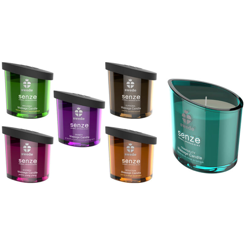 Swede - Senze Candela Da Massaggio Ecstatica - Gelsomino, Ylang Ylang