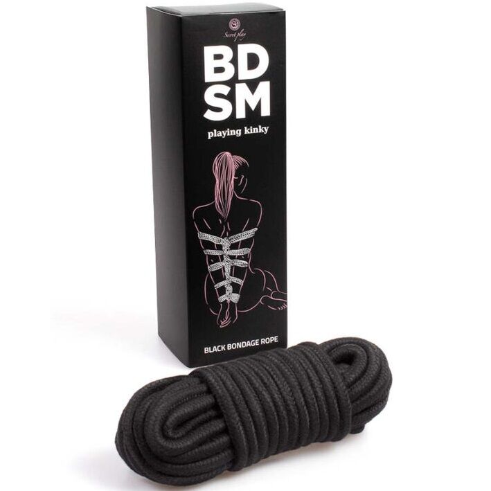 Secretplay - Collezione Bdsm Con Corde Bondage Nere