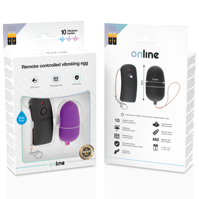 Online - Uovo Vibrante Telecomandato Viola